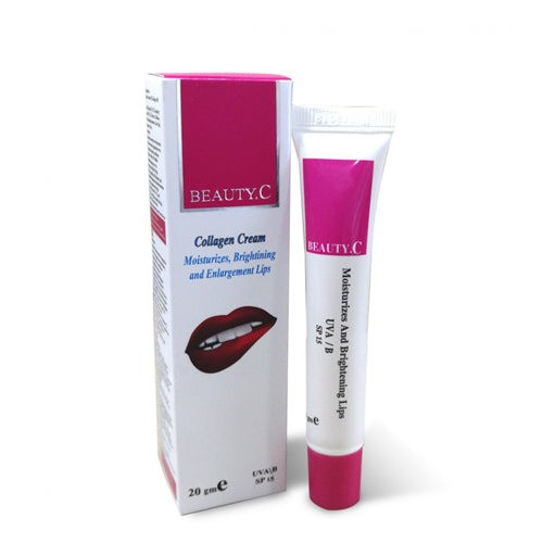 كريم كولاجين لتوريد وترطيب وملئ الشفاه من بيوتي سى 20 جرام.  Beauty C