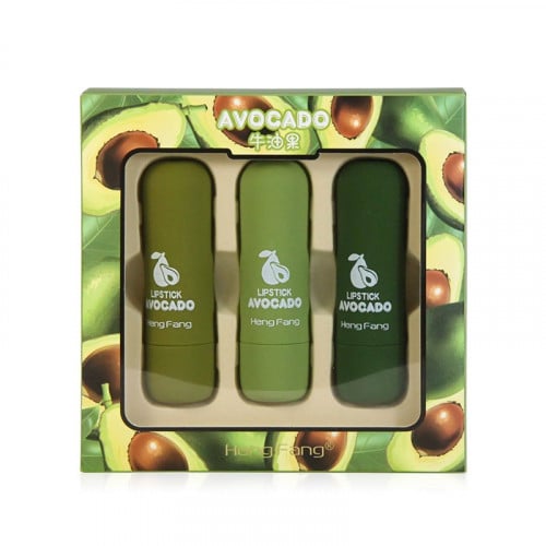 مجموعة أحمر الشفاه الأفوكادو من هنغ فانغ _3 حبات