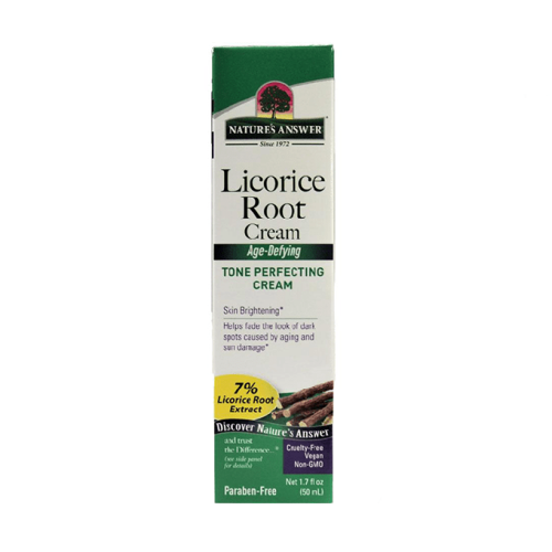 كريم بشرة ناتشرز انسر  جذور العرقسوس. _ 50 مل.  Nature’s Answer Licorice Cream for Skin Hydration 50 ml