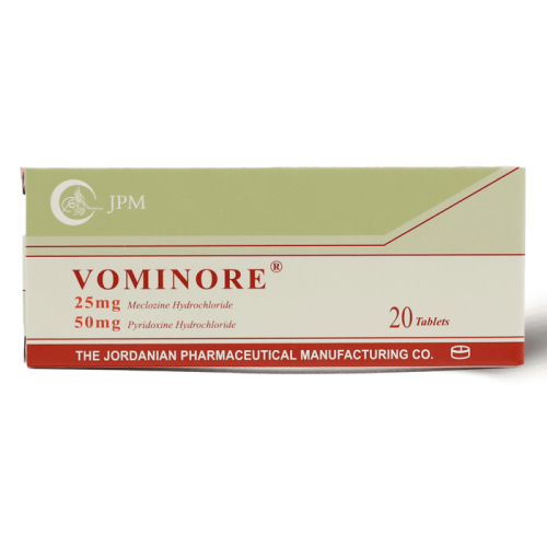 فومينور 25ملجم/50ملجم - 20 قرص.   Vominore 25 Mg Per 50 Mg