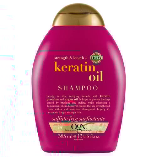 شامبو زيت الكيراتين ضد التقصف من او جي اكس - 385 مل OGX
