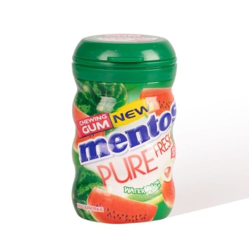 منتوس، علكة، بيور فريش، بنكهة البطيخ - 50 قطعة.  Mentos