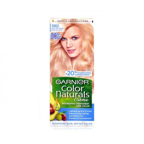 جارنييه، صبغة شعر، كولور ناتشرلز، بلون أشقر ثلجي 1002- 1 عبوة Garnier