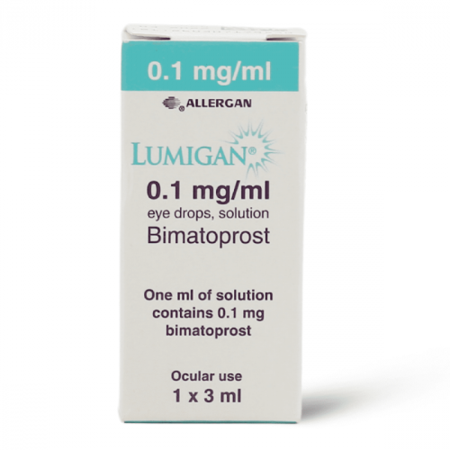 لوميجان 0.1 ملجم/مل، نقط عين، لعلاج الجلوكوما - 3 مل      Lumigan 0.1 Mg