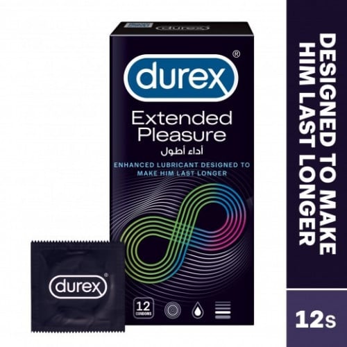واقي ذكري لأداء أطول مع مادة مزلق محسّنة من ديوركس _  12 حبة durex