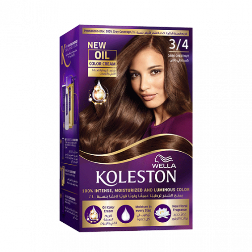 صبغة الشعر الدائمة من ويلا كوليستون _ كستنائي غامق 3/4.  Koleston