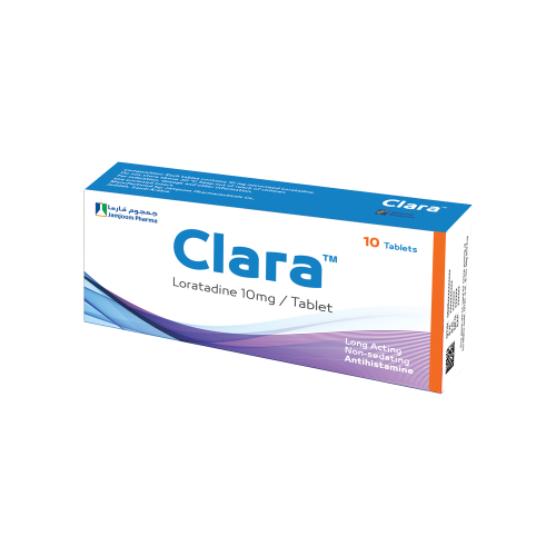 كلارا 10 مجم حبوب للحساسية 10 أقراص.  Clara