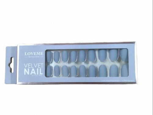 أظافر صناعية لاصقة من لاف مي _ رقم 18مطفي