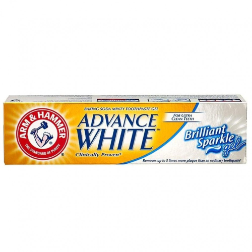 معجون اسنان ارم اند هامر , ادفانس وايت , بريق رائع جل , 115 جرام    Arm & Hammer