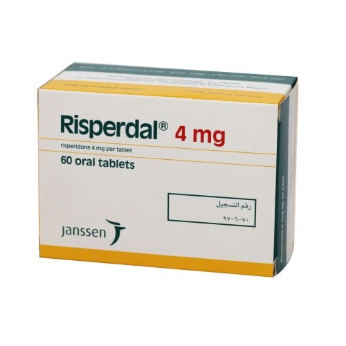 ريسبيردال 4 ملجم 60 قرص.  Risperdal 4 mg