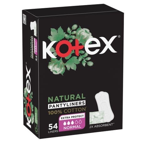 فوط صحية كوتكس فيم قطن عادي 54 قطعة.   kotex