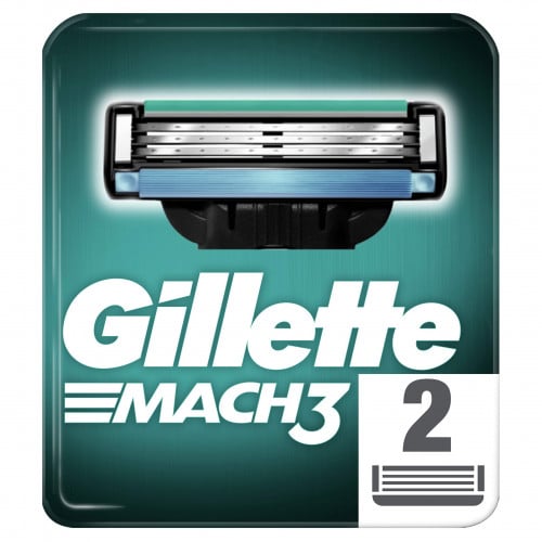 Gillette شفرة حلاقة رجالي ماك 3 من جيليت _ 2 شفرة
