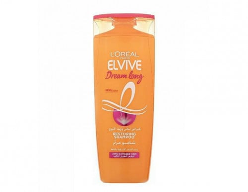 لوريال باريس شامبو الفيف للشعر الطويل بالكرياتين وزيت الخروع _ 600 مل.  Loreal paris