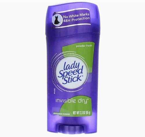 مزيل عرق ومضاد للتعرق من ليدي سبيد ستيك، جاف غير مرئي، انتعاش البودرة _ 65 جرام     Lady Speed Stick