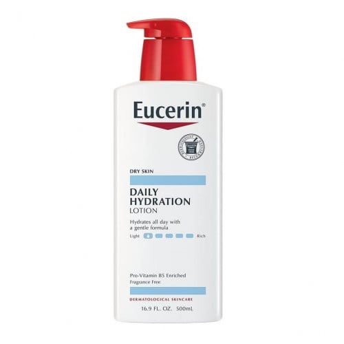 غسول الترطيب اليومي خال من العطور من يوسيرين 500مل Eucerin