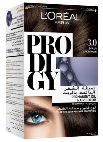 صبغة الشعر الدائمة بالزيت - أسود3.0 . من باريس لوريال Loreal paris