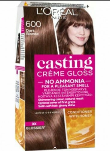 صبغة شعر كاستينج كريم جلوس _ 600 أشقر غامق  من لوريال باريس Loreal paris