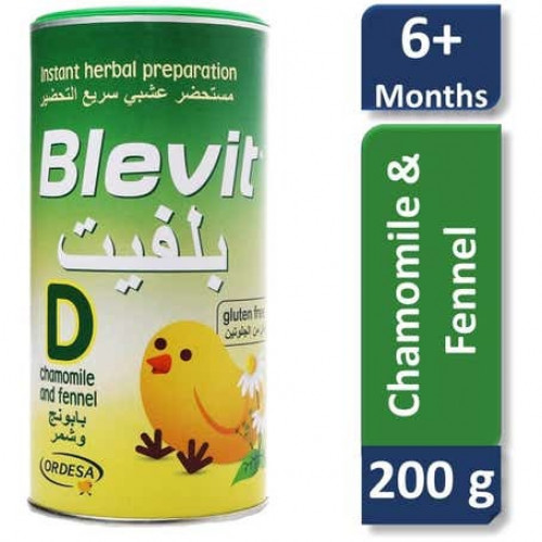 بلفيت دي شاي أطفال بالبابونج و الشمر 200 جم / Blevit