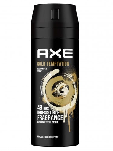 مزيل العرق جولد تيمبتيشن وسبراي للجسم للرجال من اكس _ 150 مل Axe