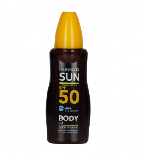زيت الجسم من الشمس بعامل وقاية من أشعة الشمس 50 من هيلينفيتا 200 مل / Helenvita