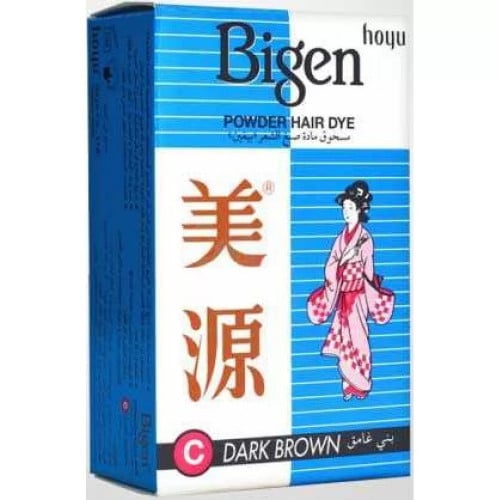 بودرة صبغه لتلوين الشعر  من بيجن  - بني غامق 6 جم Bigen