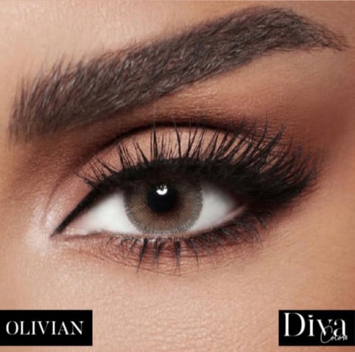 عدسات ملونه من ديفا – اوليفيان _ثلاث شهور +محلول 120مل