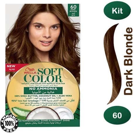 Wella Soft Color.   سوفت كولور صبغة 60 أشقر غامق 19 IV