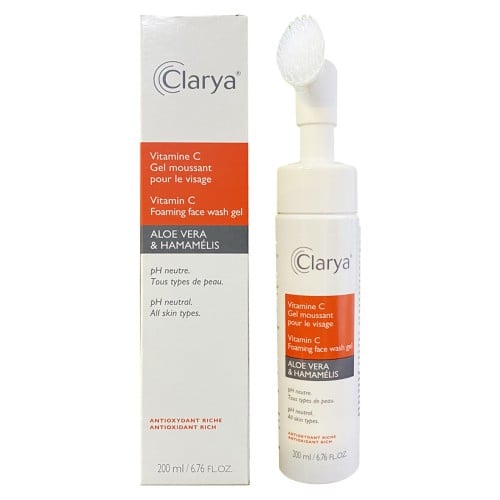 كلاريا - غسول جل رغوي للوجه بفيتامين سي _  200 مل   Clarya