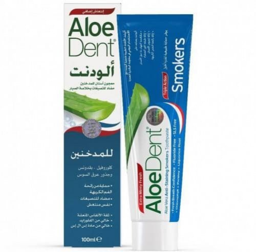 ألودنت معجون أسنان للمدخنين مضاد للتصبغات 100مل / Aloe dent