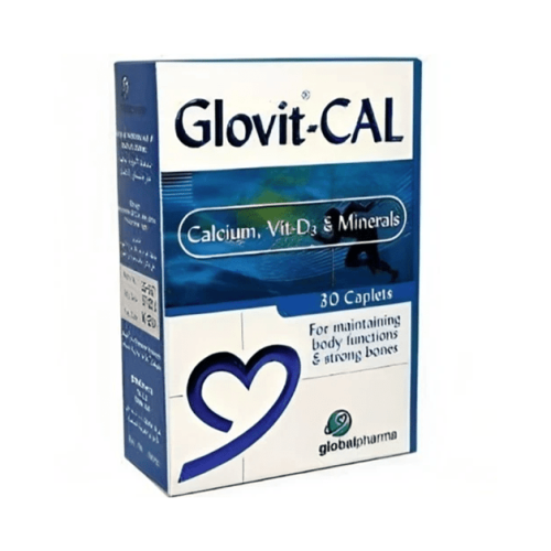 جلوفيت كالسيوم وفيتامين د3  _ 30 كبسولة    Glovit Calcium & Vitamin D3 30 Capsules