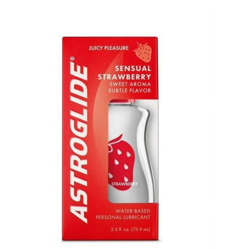سائل مزلق أستروجلايد 73.9 مل رائحة الفراولة الخلابة. Astroglide lubricant 73.9 ml sensual Strawberry Liquid