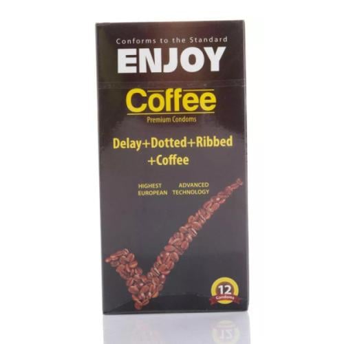 واقي ذكري بنكهة القهوة من إنجوي _  12 قطعه  Enjoy