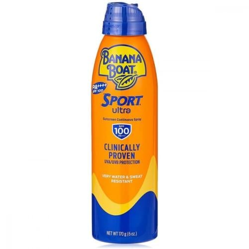 Banana Boat  بنانا بوت سبورت الترا بخاخ واقي شمس 100 معامل حماية 170 جم. / 50SPF