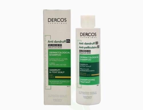 فيشي شامبو ديروكوس  ضد القشرة للشعر الجاف _ 200 مل.  Vichy