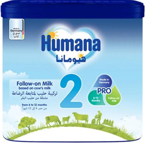 هيومانا 2، حليب أطفال من 6 - 12 أشهر - 400 جرام    Humana