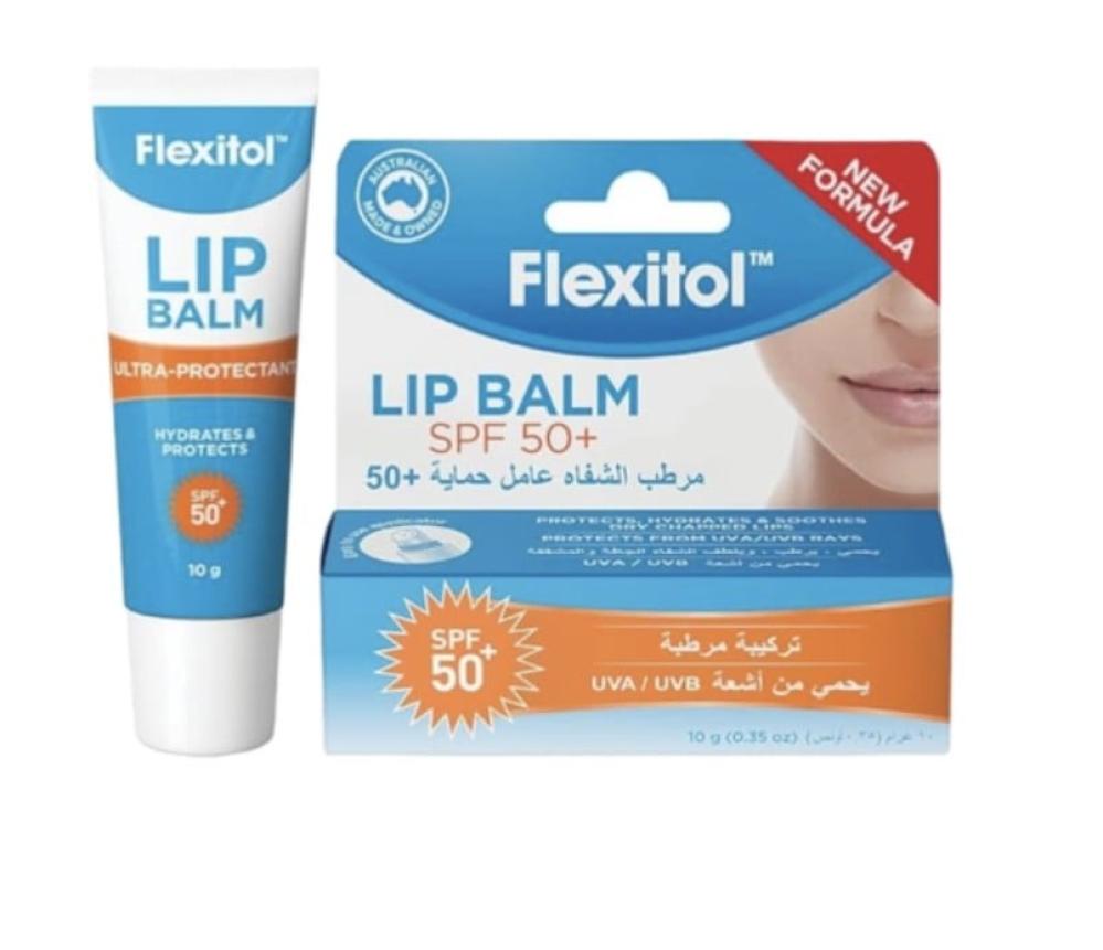 فليكسيتول مرطب الشفاه بعامل حماية من الشمس 50+، 10 جرام.  Flexitol