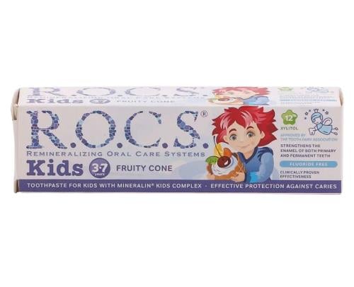 روكس معجون اسنان للأطفال بايس كريم الفواكه _  35 مل.  Rocs