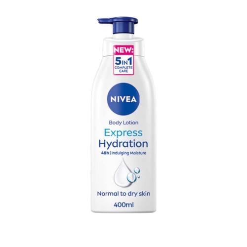 نيفيا لوشن الجسم اكسبريس هايدريشن مرطب سريع الامتصاص للبشرة الجافة  _ 400 مل.  NIVEA