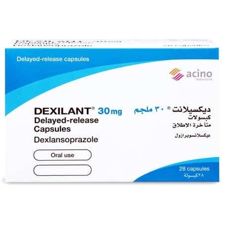 ديكسيلانت 30 ملجم  _ 28 كبسولة.   Dexilant 30 mg
