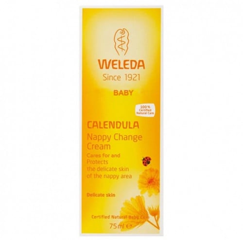 كريم تغيير الحفاض للأطفال بالكالينديولا للبشرة الحساسة بمنطقة الحفاض _ 75 مل / weleda
