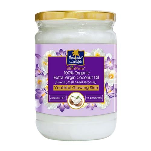 زيت مرطب للوجه والبشرة سكين بيور من باراشوت مع فيتامين E وF - ليفاندر | لبشرة مشرقة ومرطبة وخالية العيوب | نقي 100% ومعصور على البارد | معتمد وزارة الزراعة الامريكية - 200 مل.  Parachute