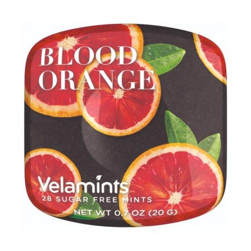 فيلامنتس، نعناع، حلوي، نكهة البرتقال الدموي، خالي من السكر - 20 جرام. Velamints