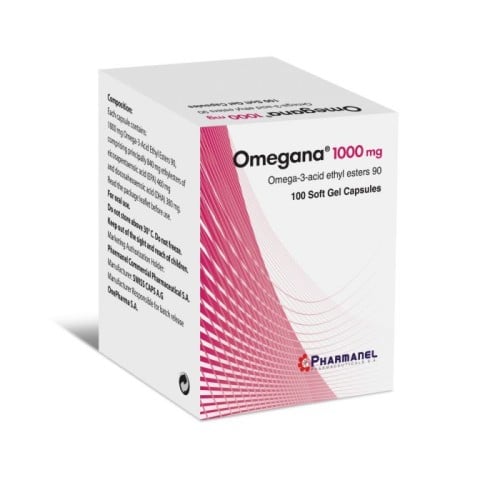 أوميجانا، أوميجا 3، 1000 مجم _ 100 كبسولة جيلاتينية لينة   Omegana, Omega 3, 1000 Mg