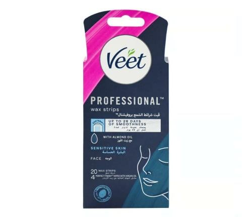 فيت شرائط الشمع لإزالة الشعر كولد واكس 20 قطعة.  veet