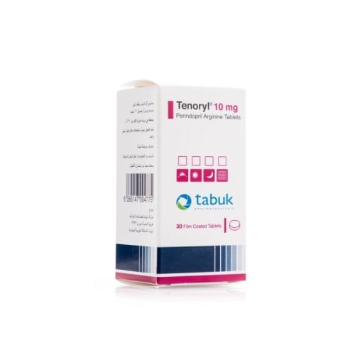 تينوريل 10 مجم، لحالات ضغط الدم المرتفع - 30 قرص.   Tenoryl 10 Mg