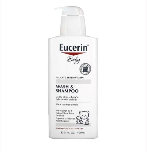 غسول الجسم و شامبو للاطفال من يوسيرين  _ 400 مل    Eucerin