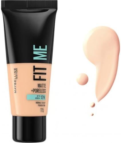 كريم أساس ماتينج مايبيلين نيويورك فيت مي 30 مل  115 (عاجي ). Maybelline Fit Me