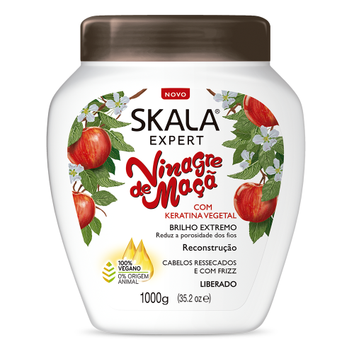 سكالا كريم الشعر خل التفاح والكيراتين 1000 جرام.  SKALA