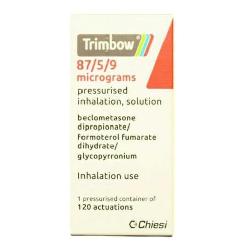 جهاز استنشاق تريمبو 87 ميكروجرام/5 ميكروجرام/9 ميكروجرام _ 120 جرعة  Trimbow 87/5/9