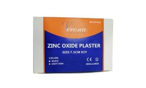 Verona فيرونا لاصق أكسيد الزنك لرعاية الجروح وتثبيت الضمادات  عدد 6 لفات مقاس 7.5cm × 5Y